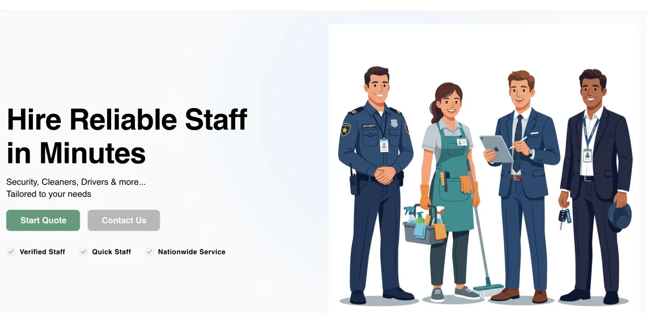 QuickUp HRM Public Site